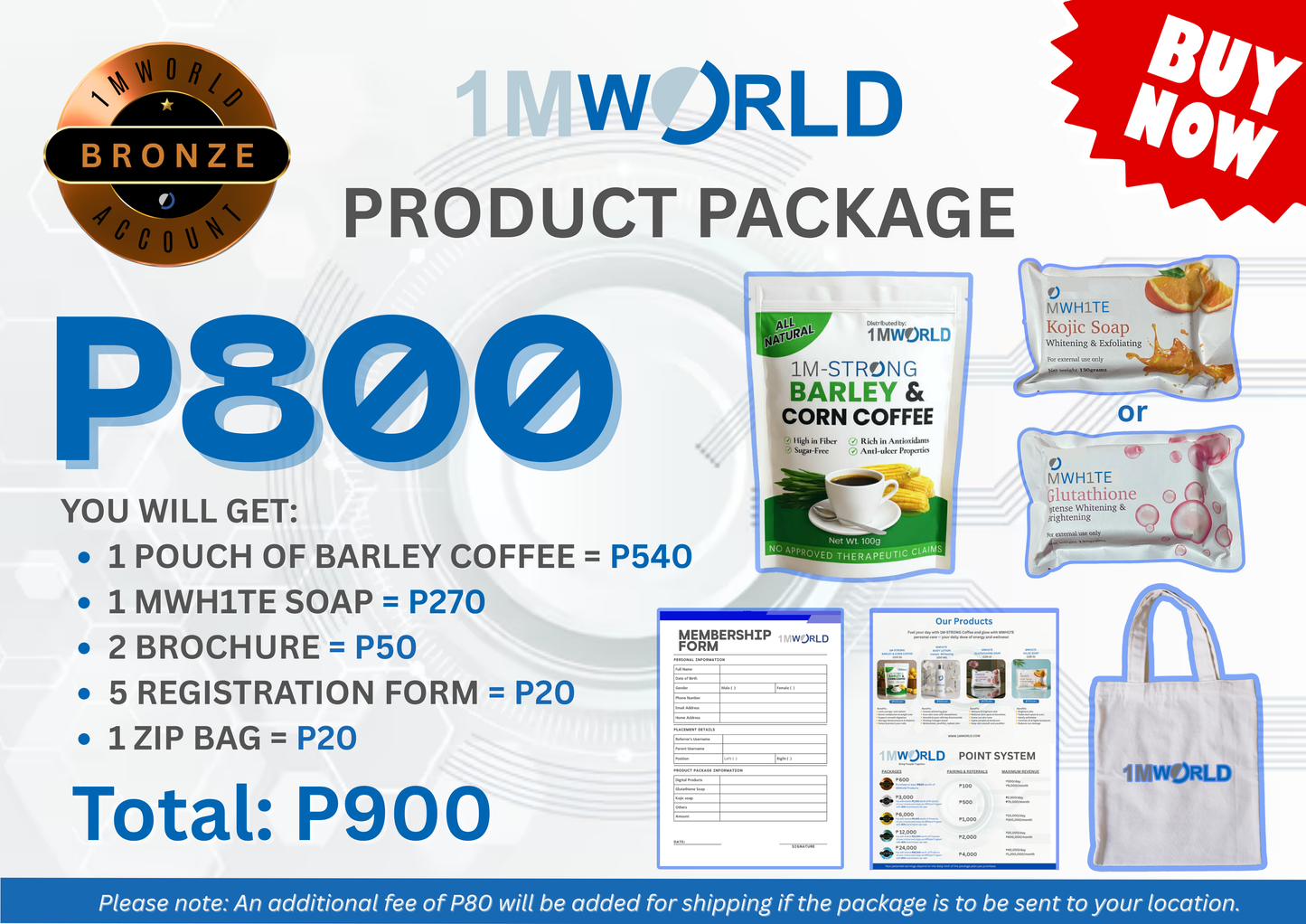 Bronze Package C (1M-STRONG Barley & Corn Coffee)